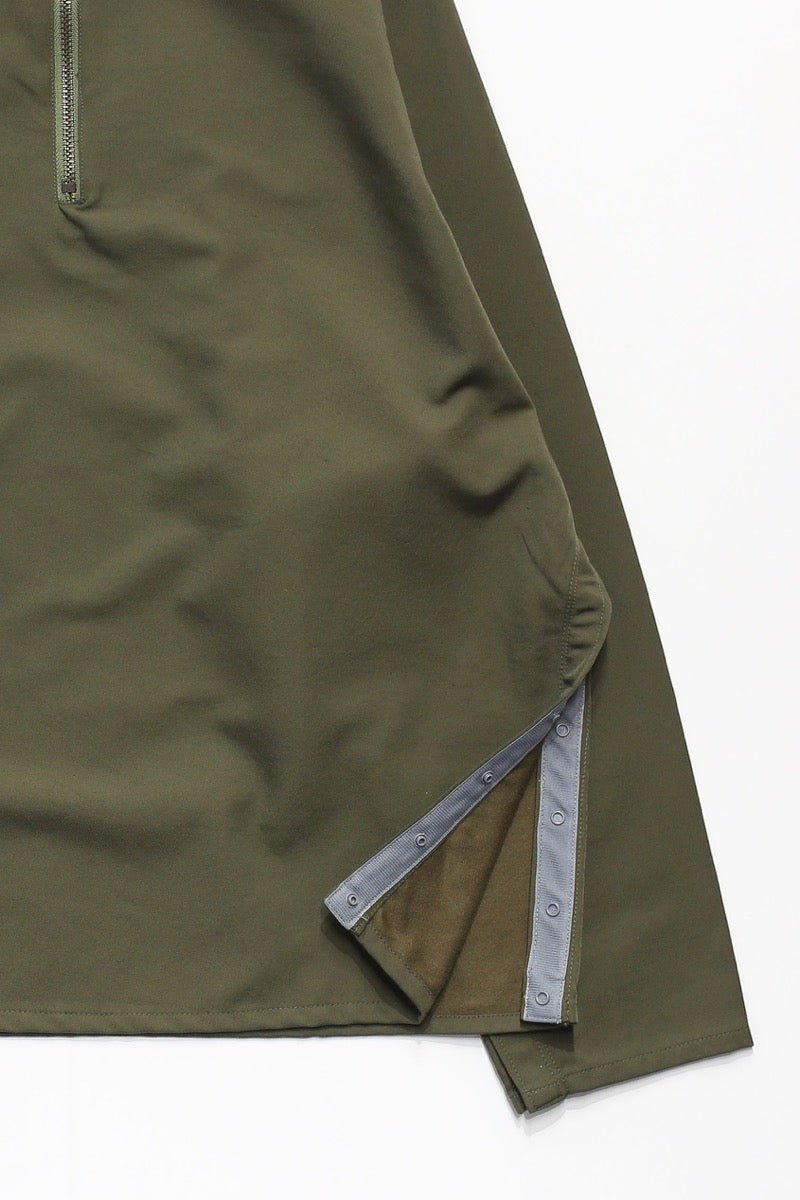 Cotton Nylon Mock neck Pullover