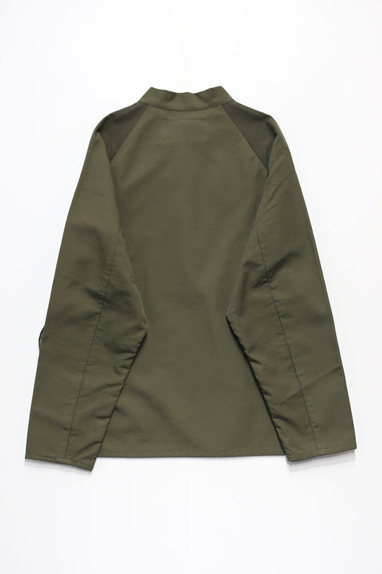 Cotton Nylon Mock neck Pullover