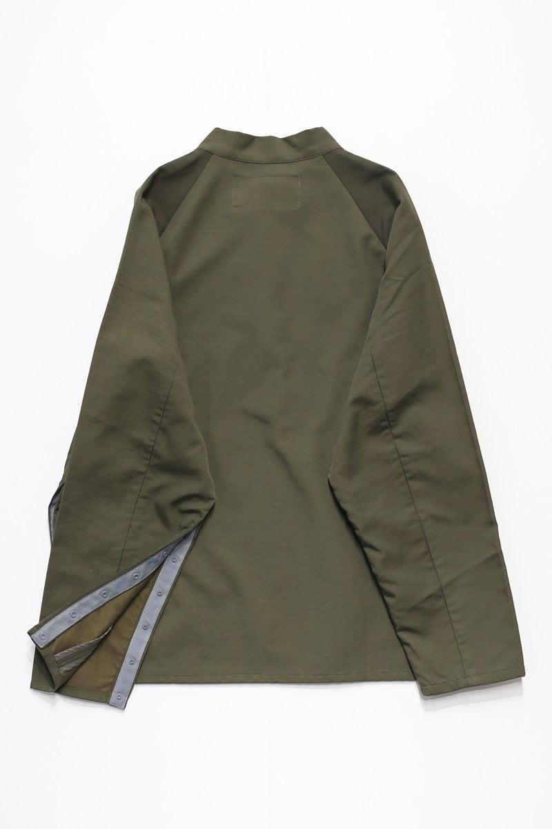 Cotton Nylon Mock neck Pullover