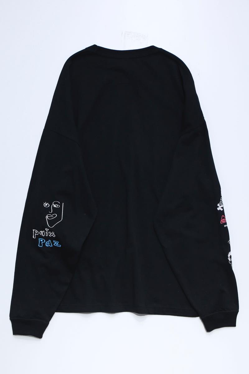 His scribble BIG L/S TEE