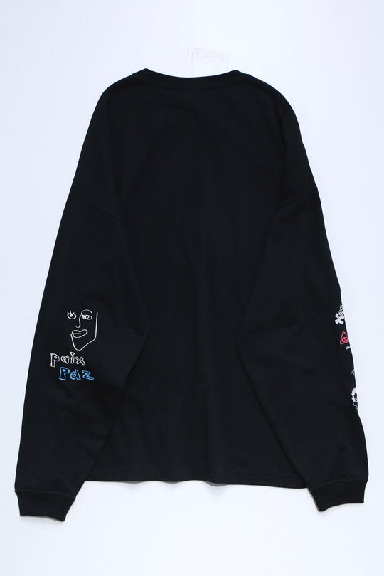 His scribble BIG L/S TEE