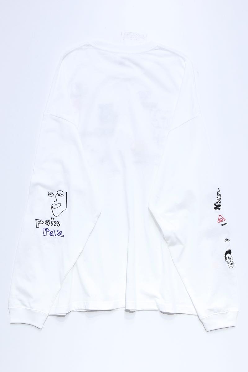 His scribble BIG L/S TEE