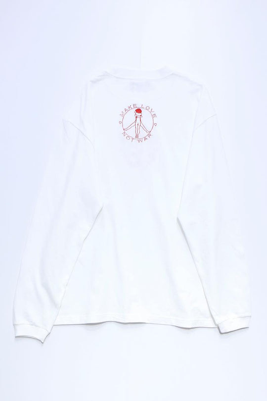 PEACE SYMBOL BIG L/S TEE