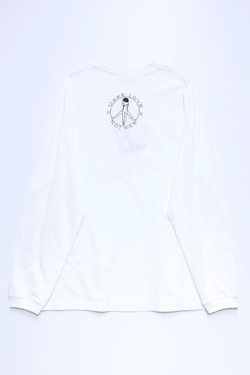 PEACE SYMBOL BIG L/S TEE