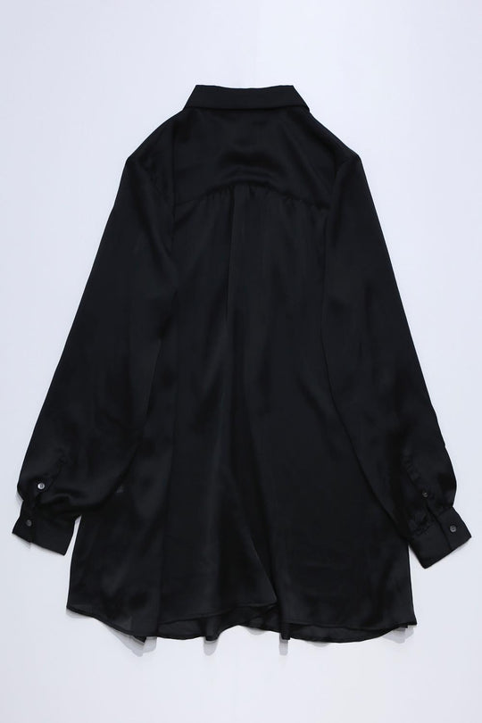 ドレープシャツ BLACK