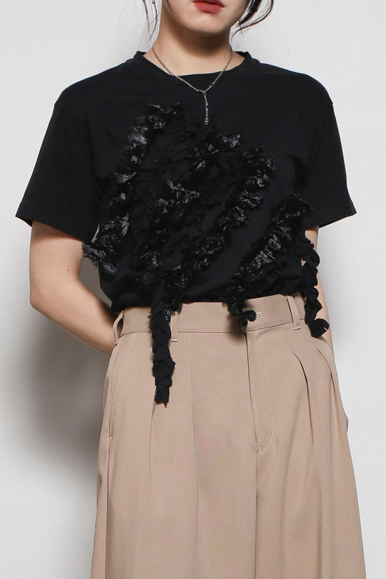 フラワーオーナメントTシャツ