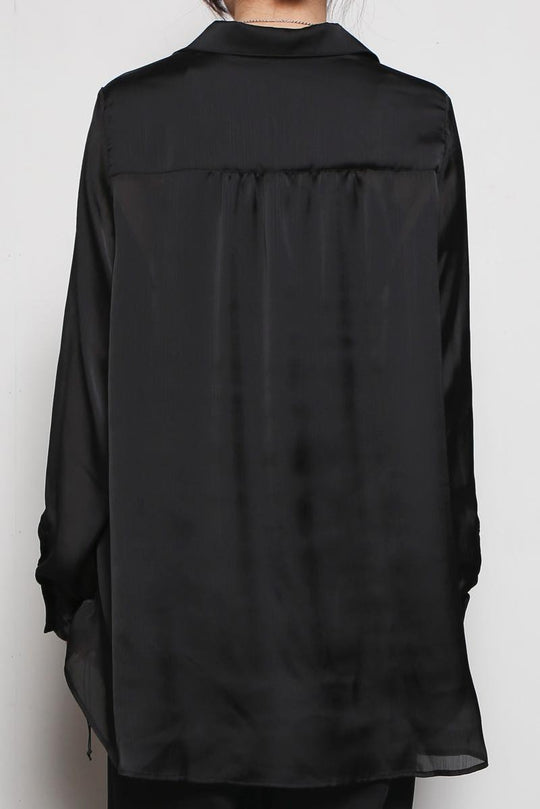 ドレープシャツ BLACK