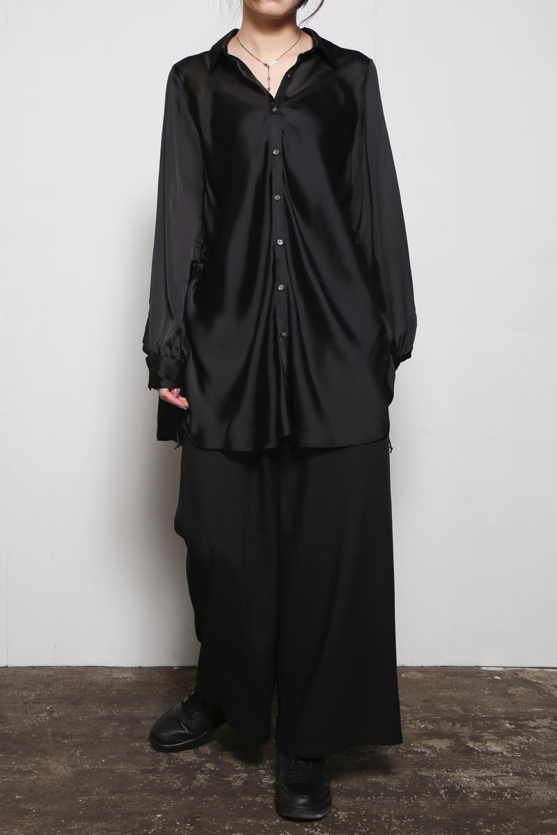 ドレープシャツ BLACK