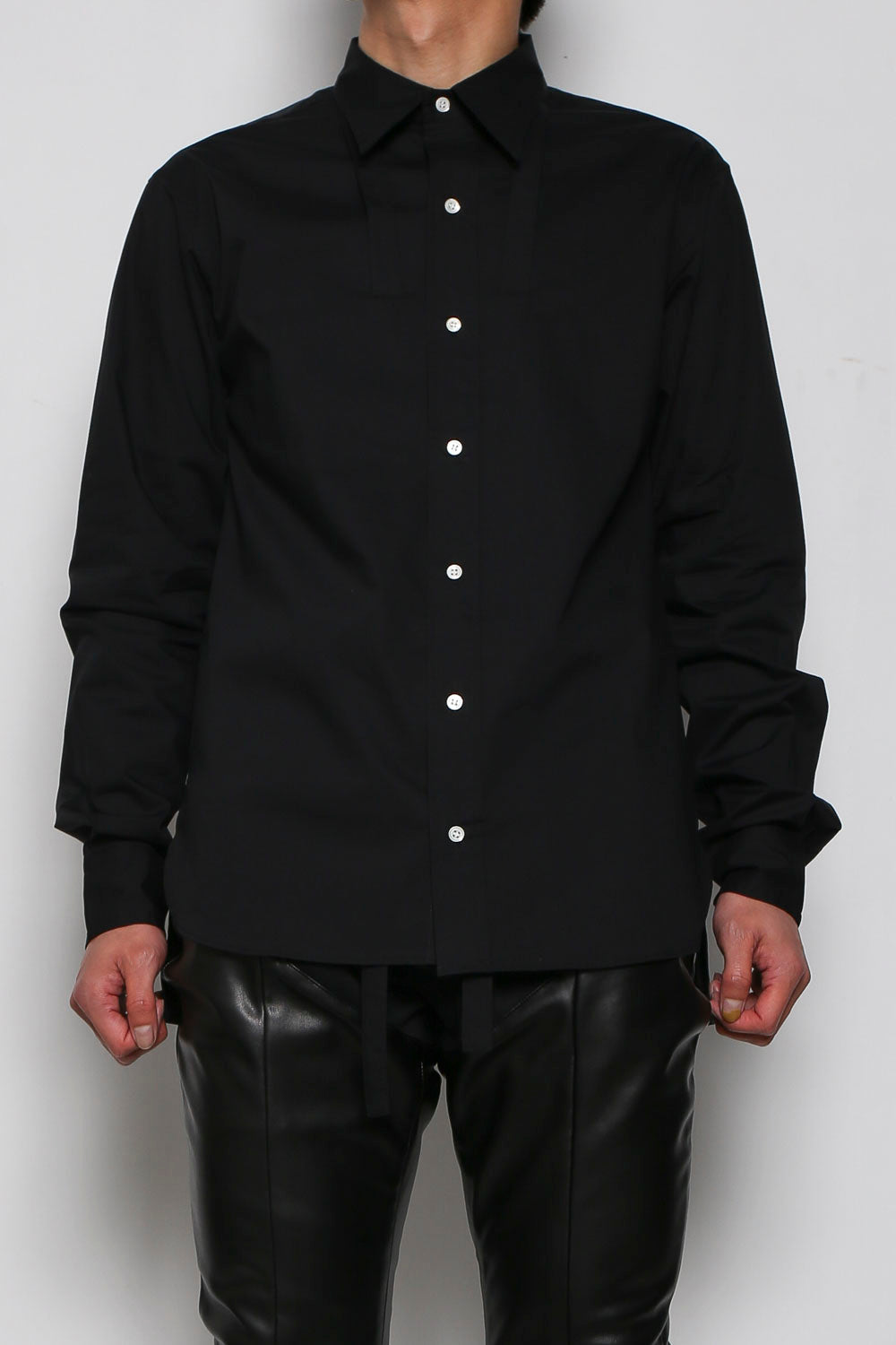 Ribbon shirts_BLACK