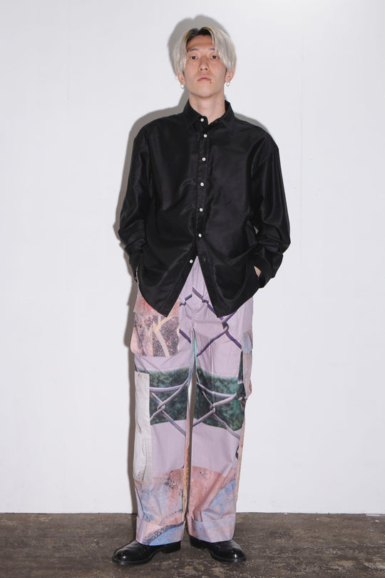 Graphic wide pants