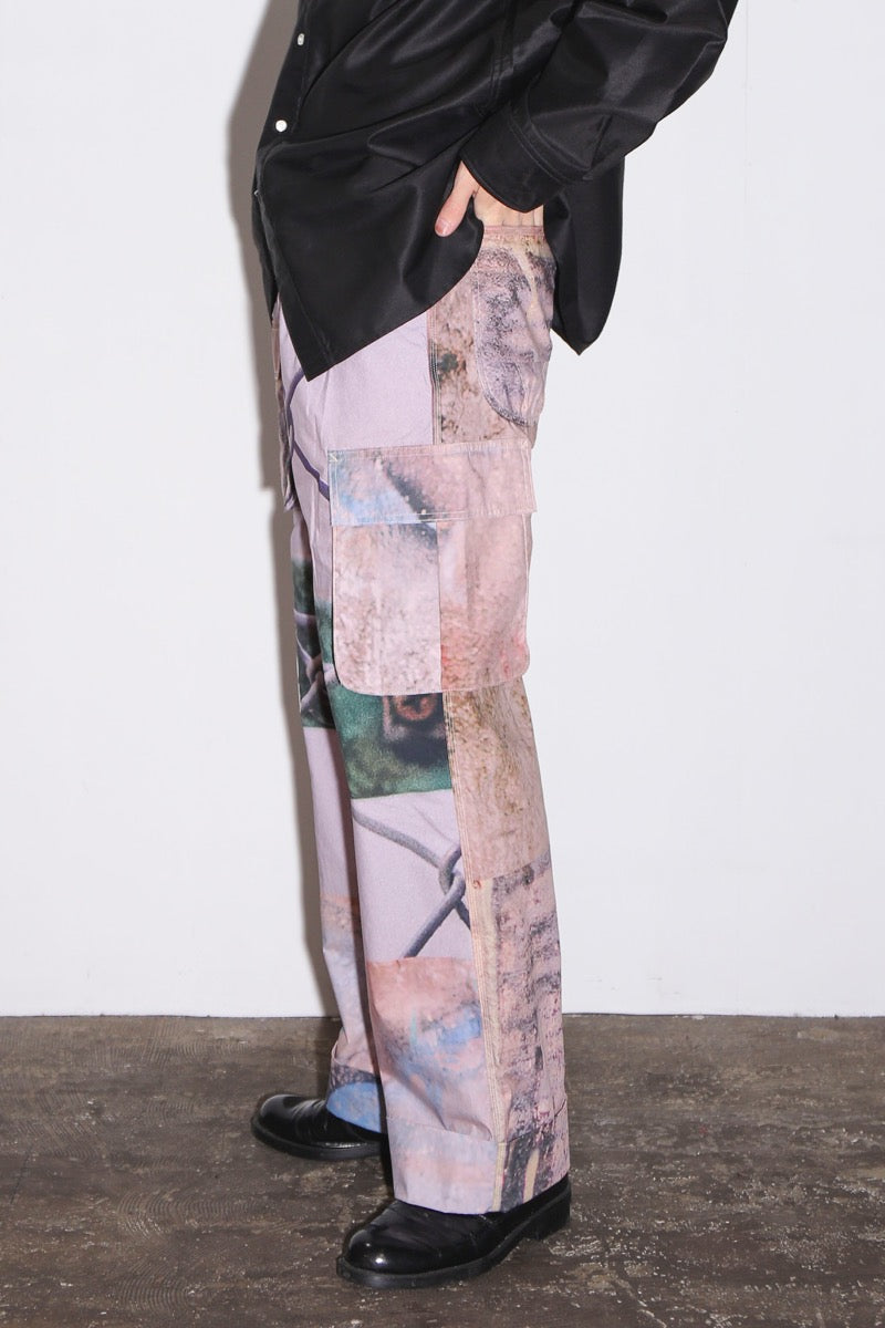 Graphic wide pants