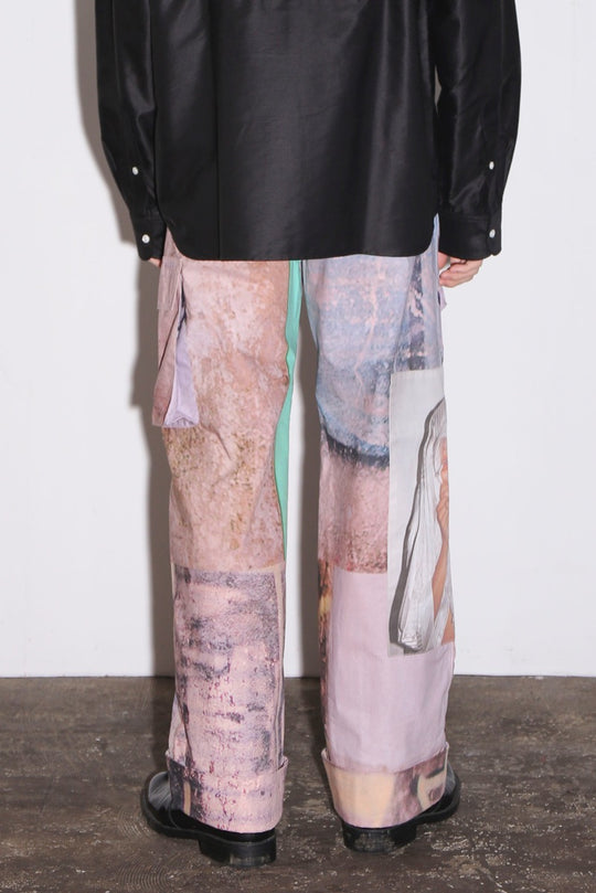 Graphic wide pants
