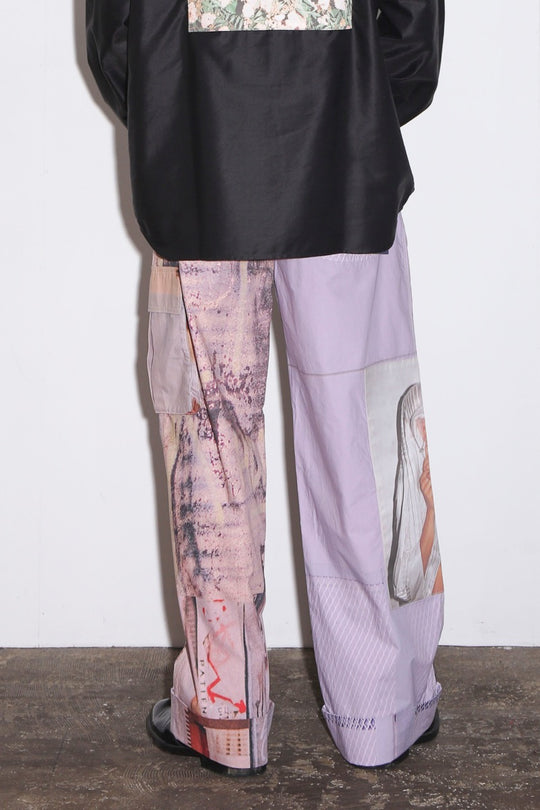 Graphic wide pants