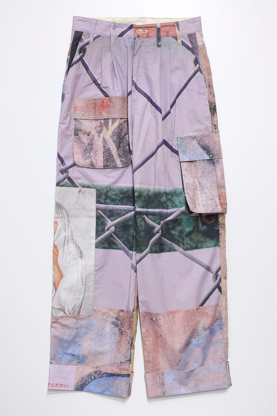 Graphic wide pants