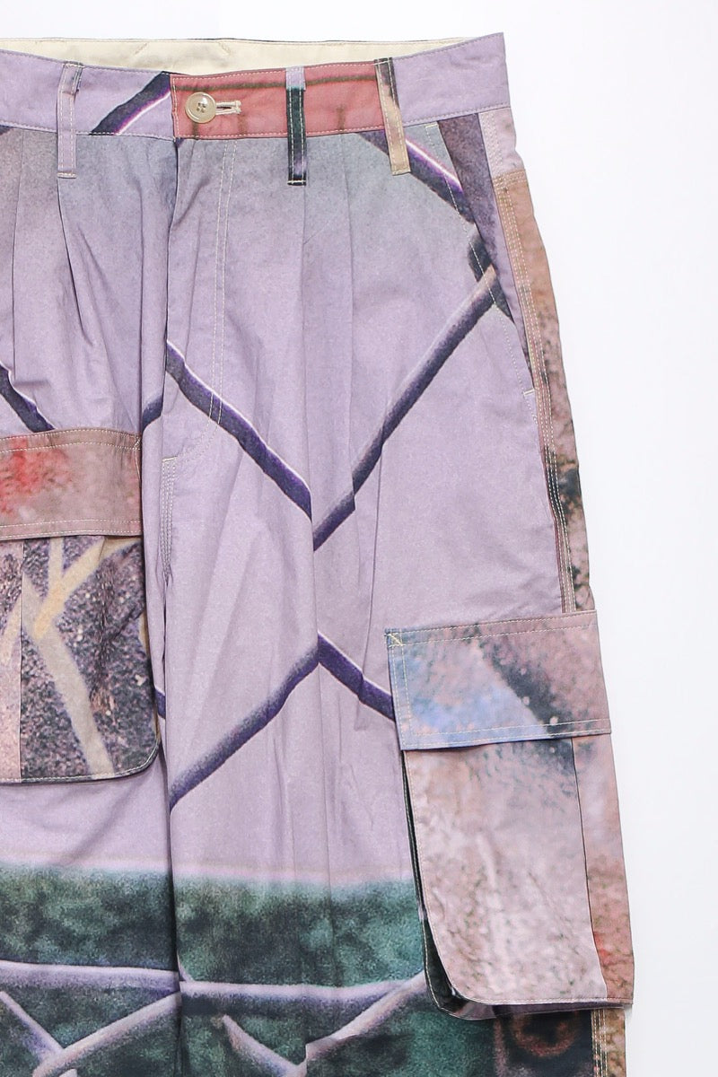 Graphic wide pants