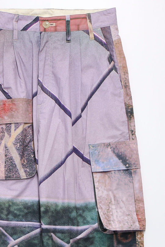 Graphic wide pants