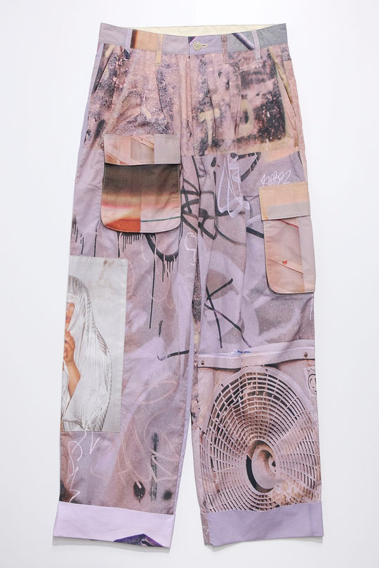 Graphic wide pants