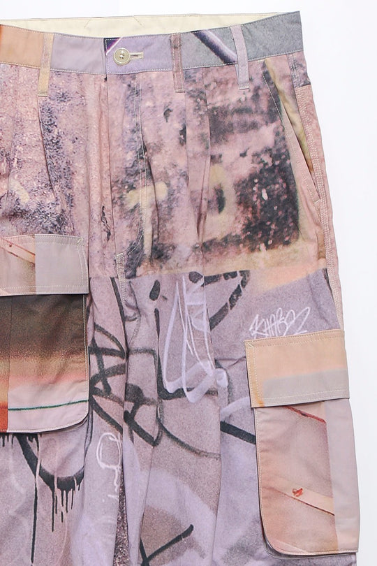 Graphic wide pants