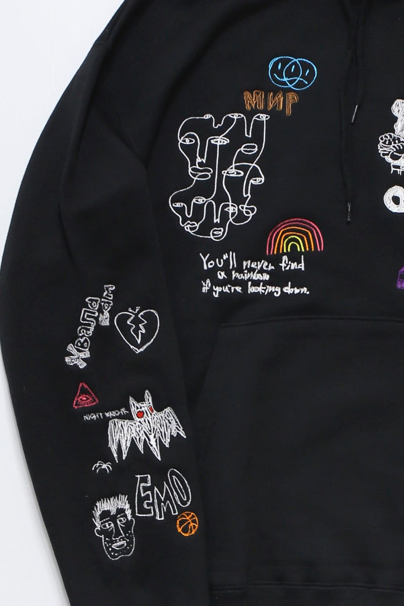 His scribble hoodie