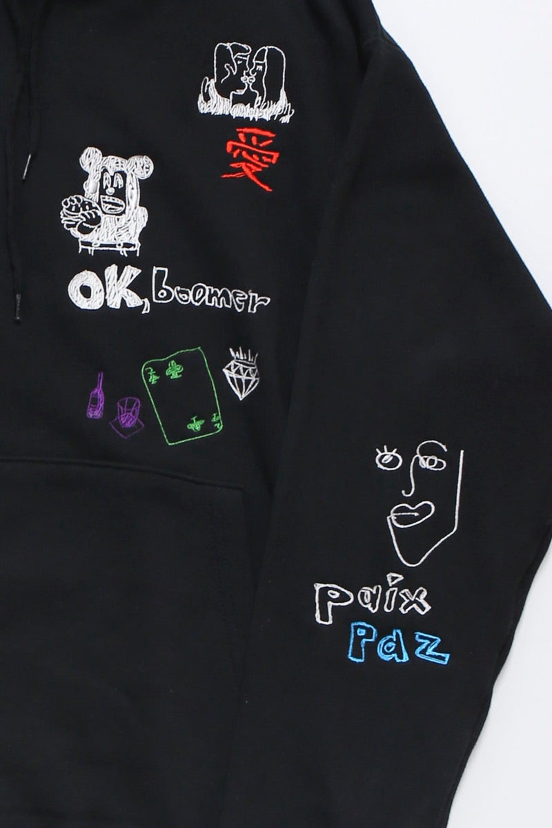 His scribble hoodie
