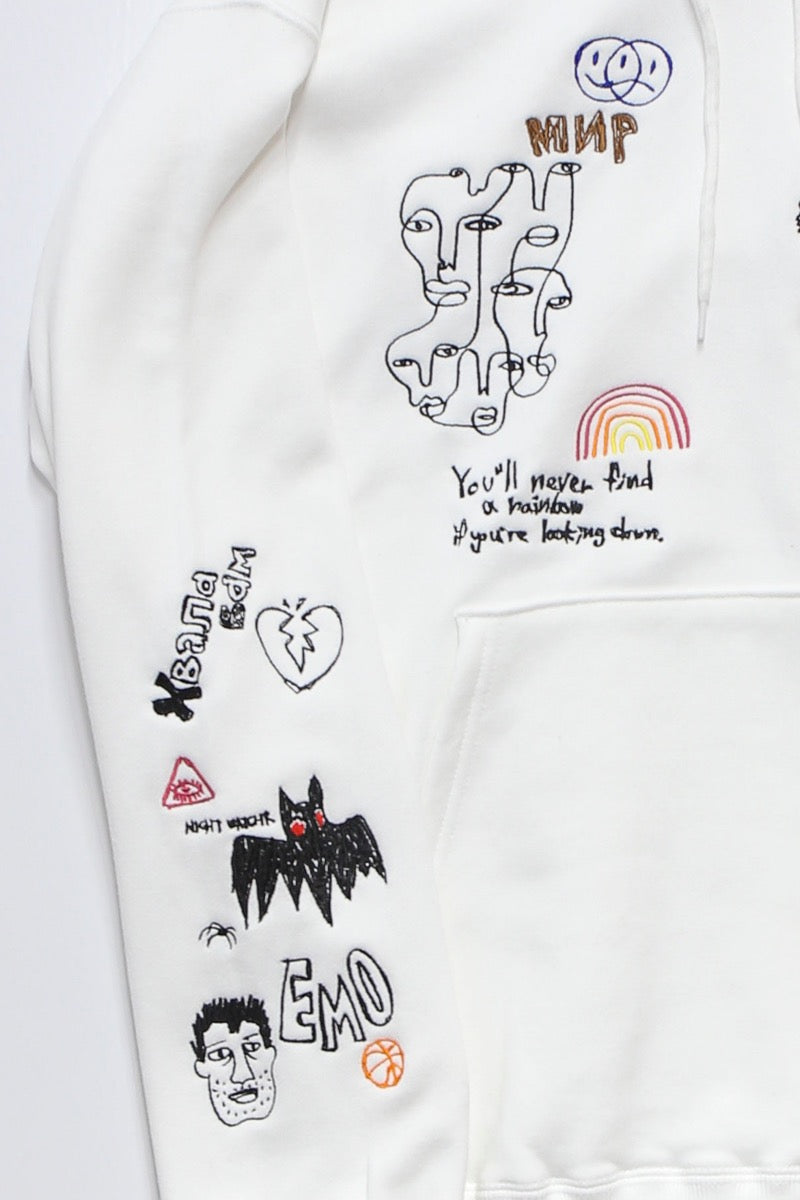 His scribble hoodie