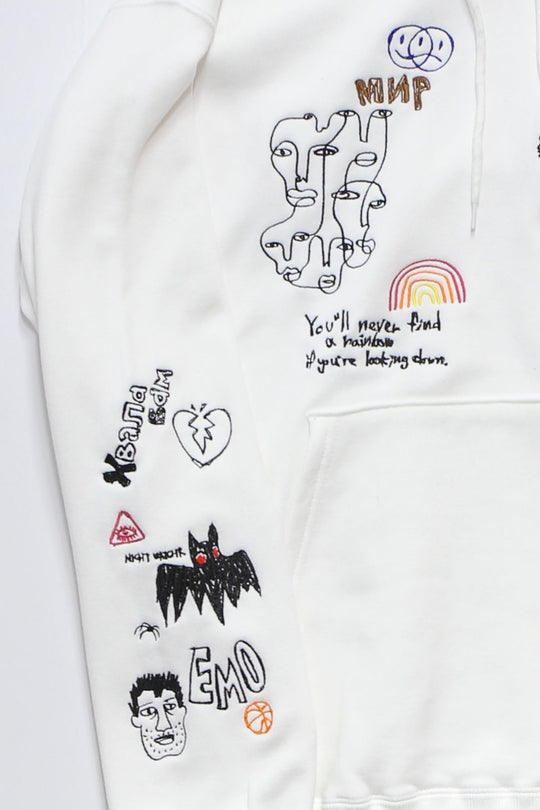 His scribble hoodie