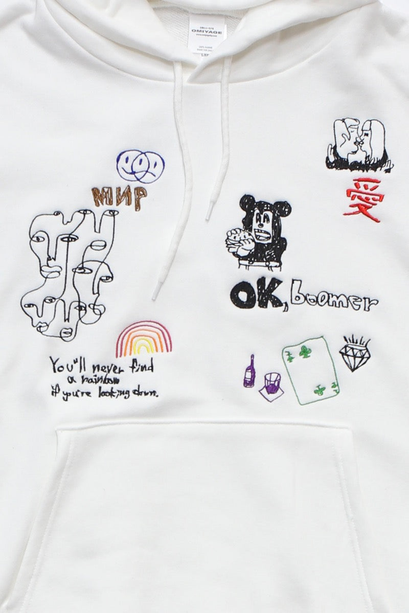 His scribble hoodie