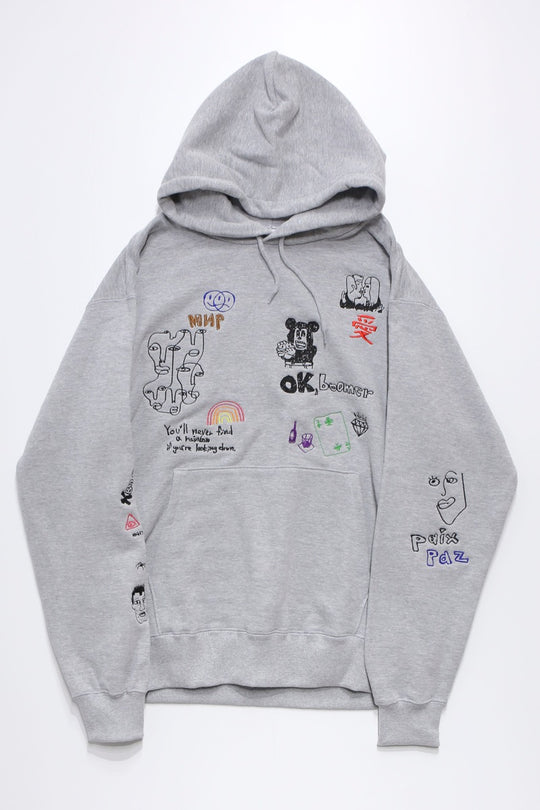 His scribble hoodie