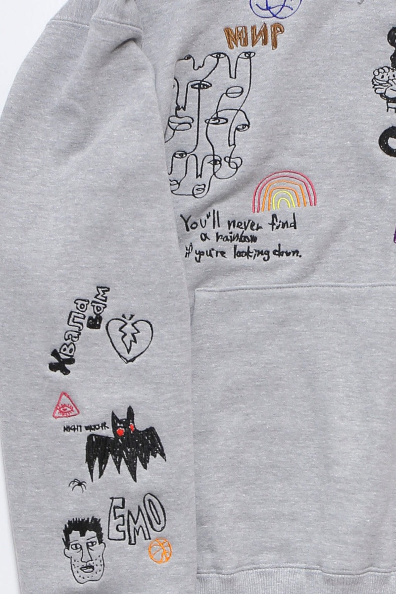 His scribble hoodie