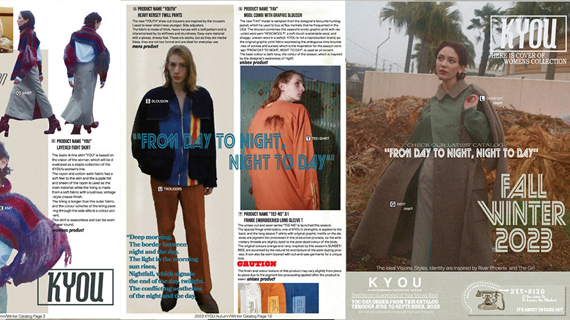 【New Brand】KYOU “今日” を生き抜くための服