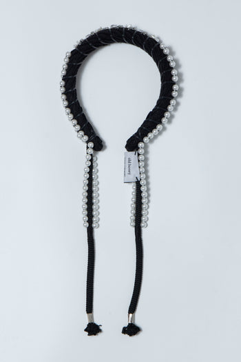 85℃ headband black×black
