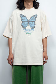 Butterfly Distressed Tee OFF WHITE