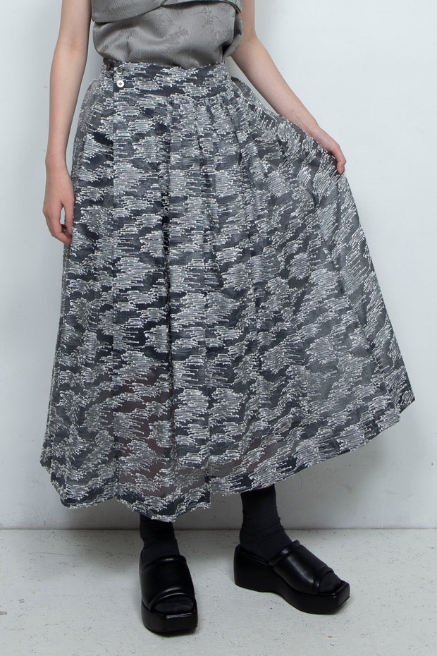 Jacquard Wrap Skirt