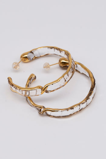hoop mobius pierce(両耳) gold