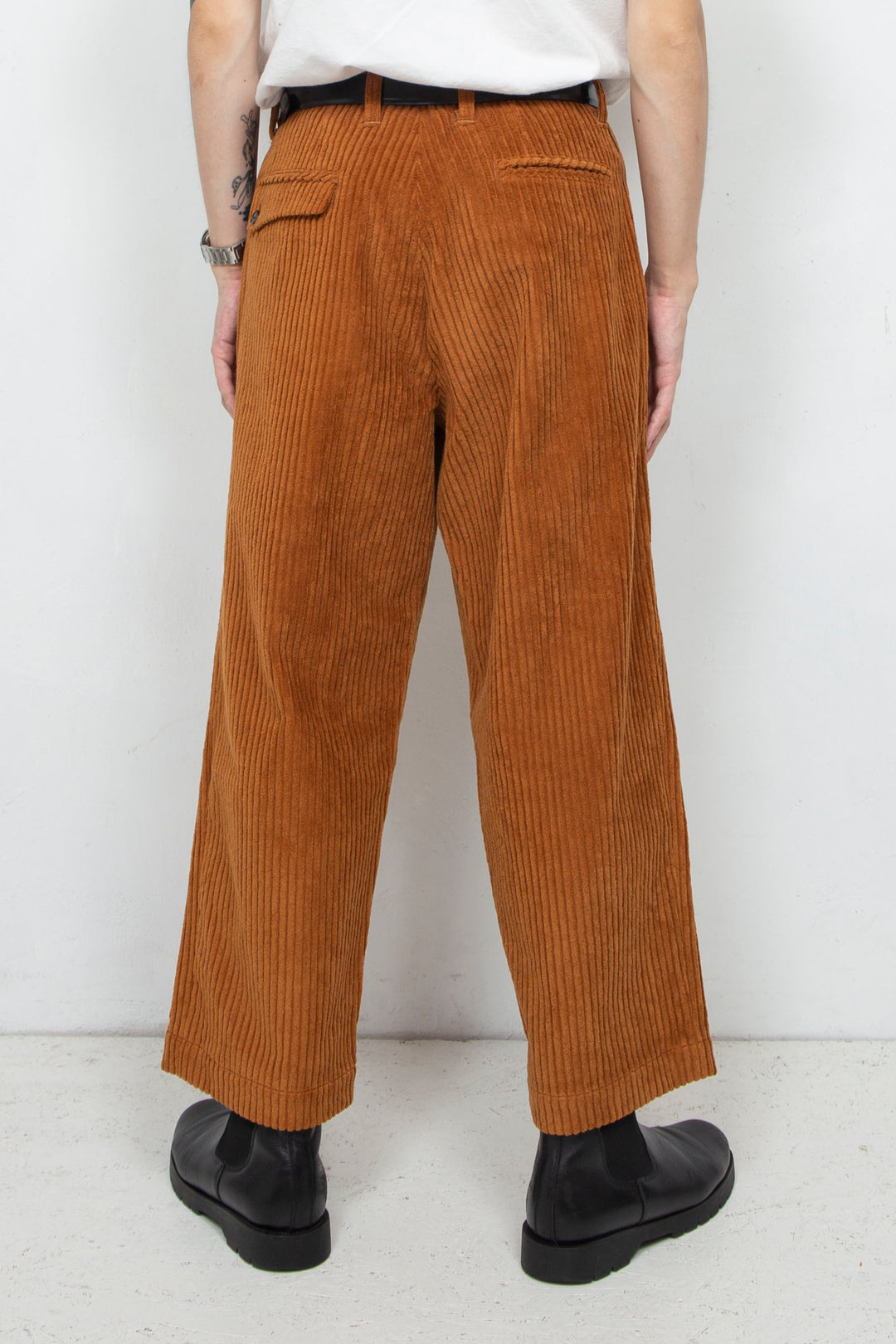 Corduroy 2tuck Pants Camel