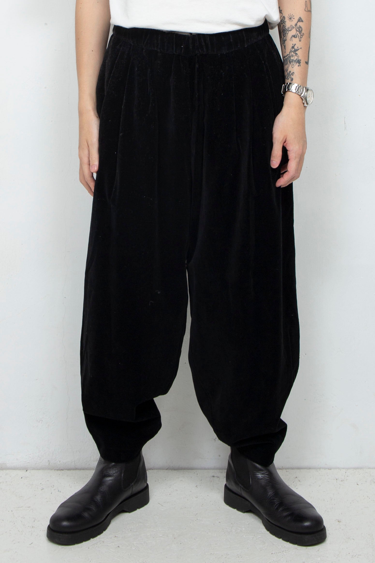 Velvet Wide Easy Pants Black ベルベットワイドイージーパンツラウンダバウト(roundabout) / 通販・店舗  セレクトショップR for D