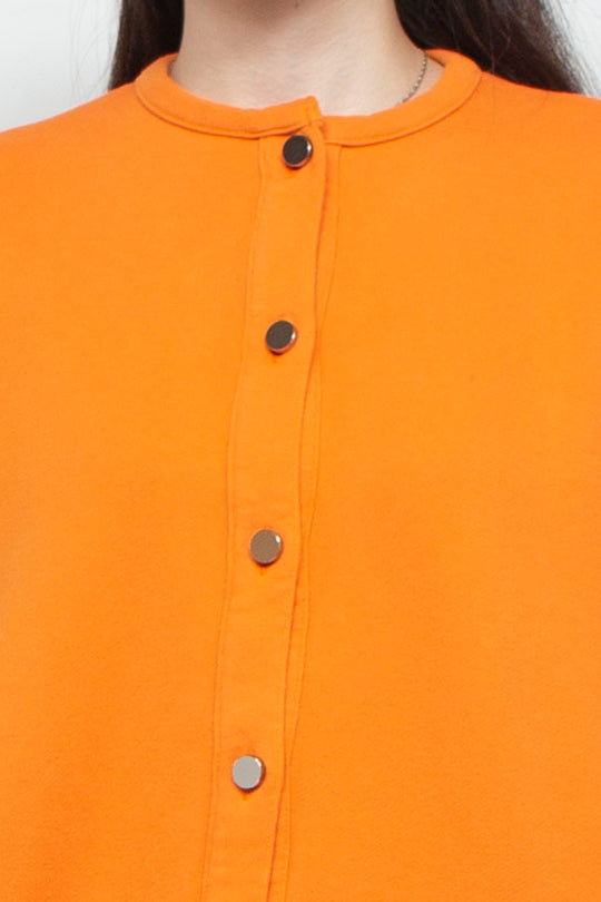 Melt sweat cardigan Orange（Women）