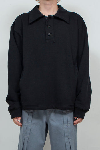 Collared sweatshirts Black