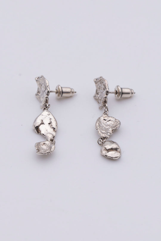 moonscape earrings silver BHE3
