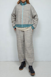 wool track pants Grey