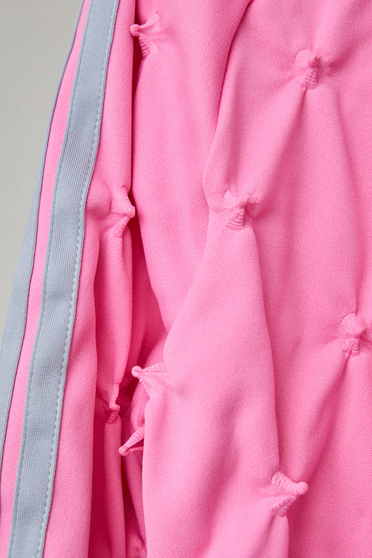 SHIBORI DISTORTION TRACK JKT W/CHARMS PINK