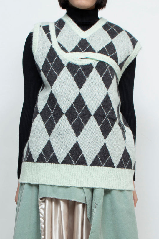 YONLOKSAN O-KNIT VEST 2.1 green