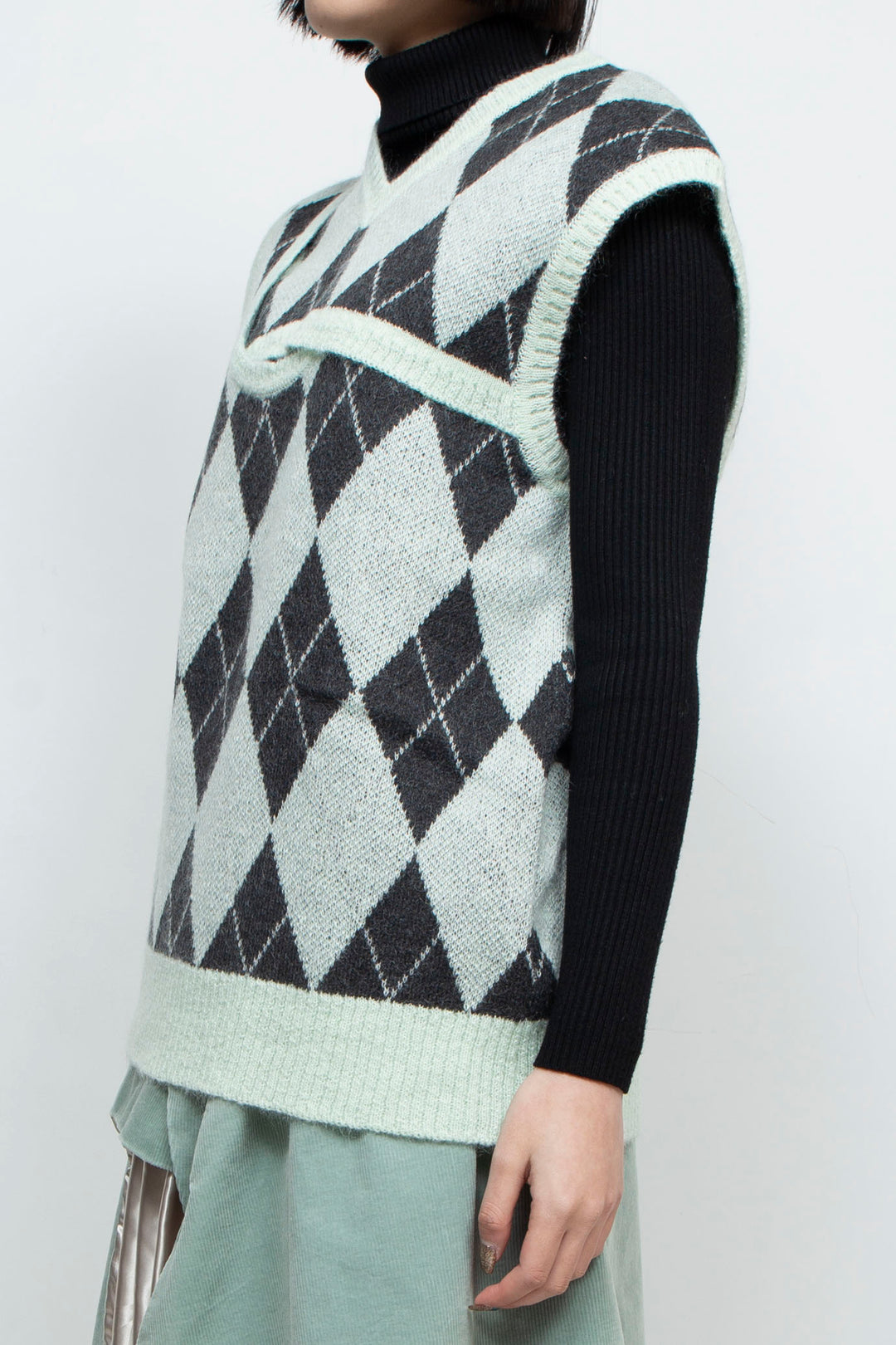 YONLOKSAN O-KNIT VEST 2.1 green