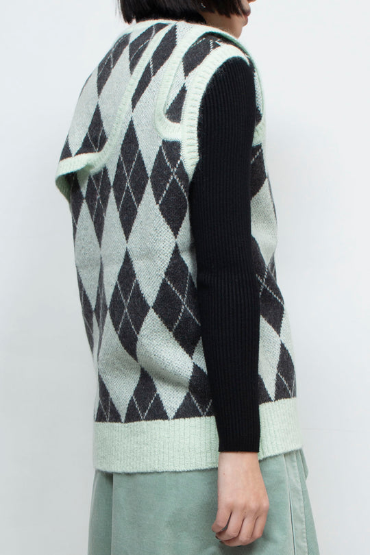 YONLOKSAN O-KNIT VEST 2.1 green