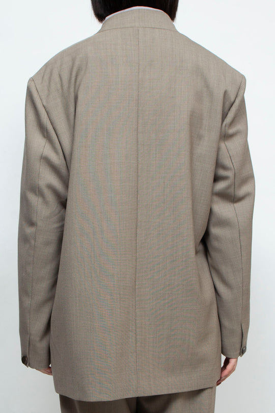 YONLOKSAN STAND COLLAR VINTAGE JACKET beige