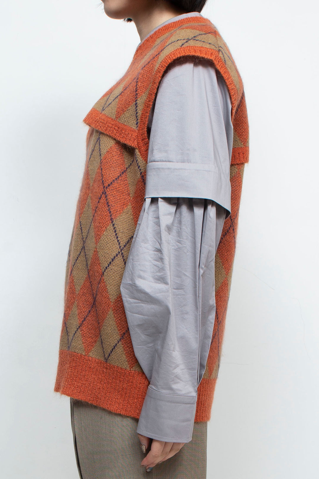 YONLOKSAN O-KNIT VEST 2.1 orange