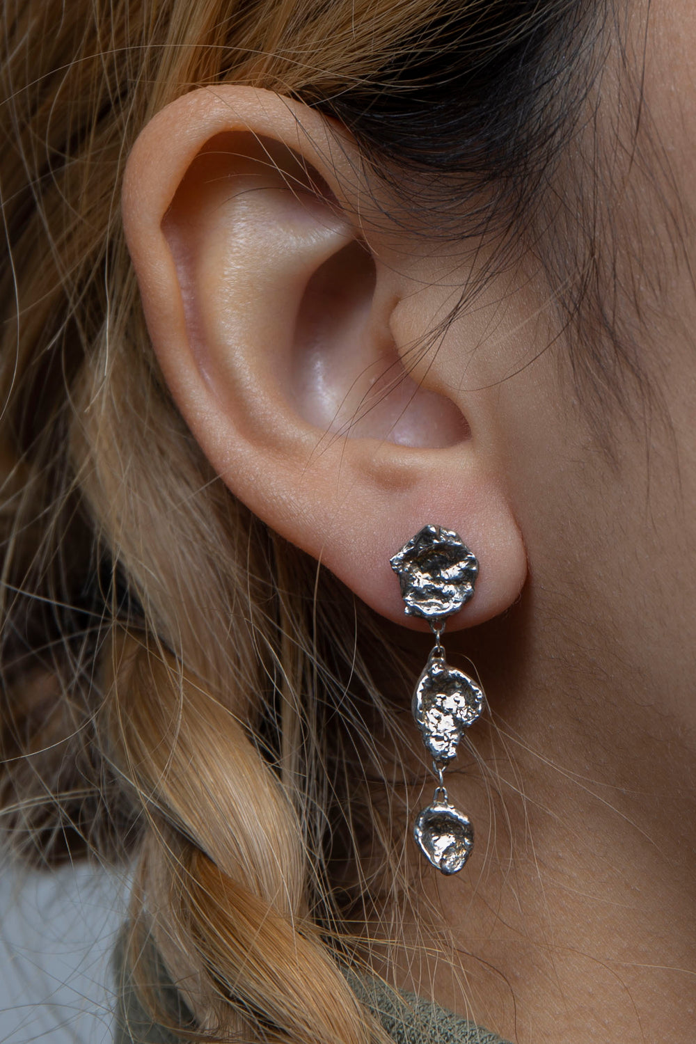 moonscape earrings silver BHE3