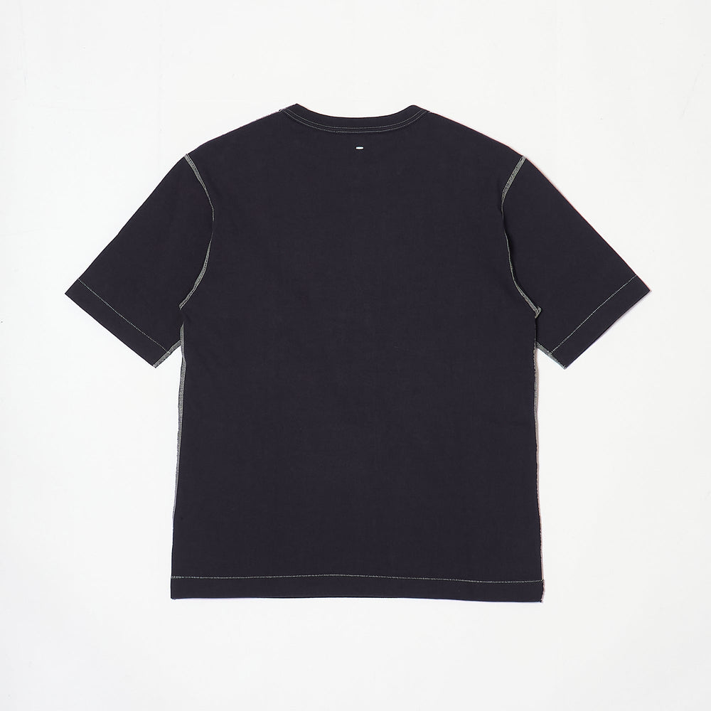 CONTRAST STITCH T-SHIRT PURPLE