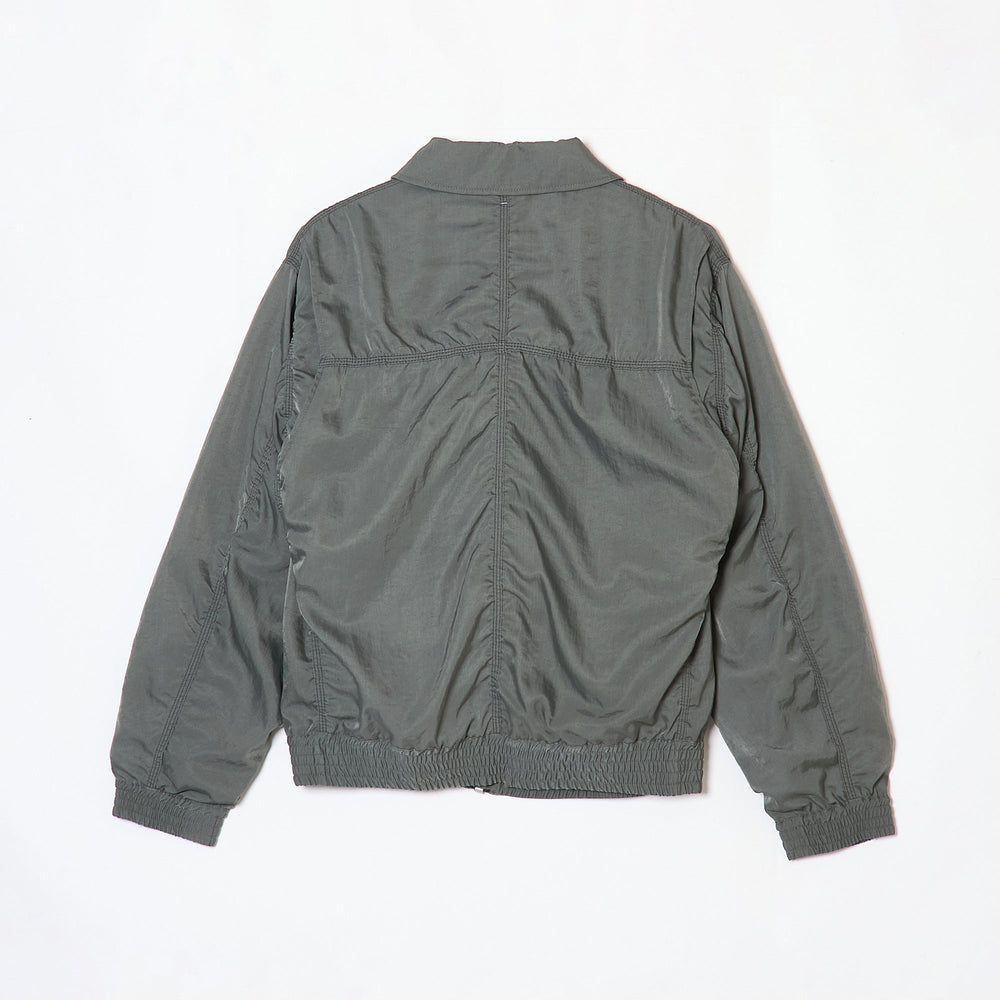 PUCKERING NYLON JACKET GRAY