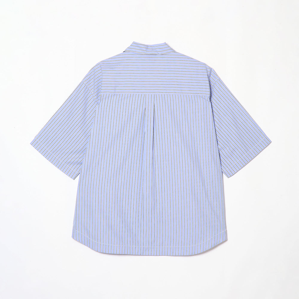 CURVED POCKET SHIRT BLUE